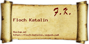 Floch Katalin névjegykártya